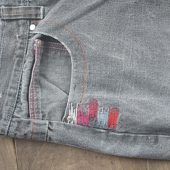 COOGI AUSTRALIA EMBROIDERD STRAIGHT LEG GRAY JEANS MENS 36WX34L - Picture 7 of 15